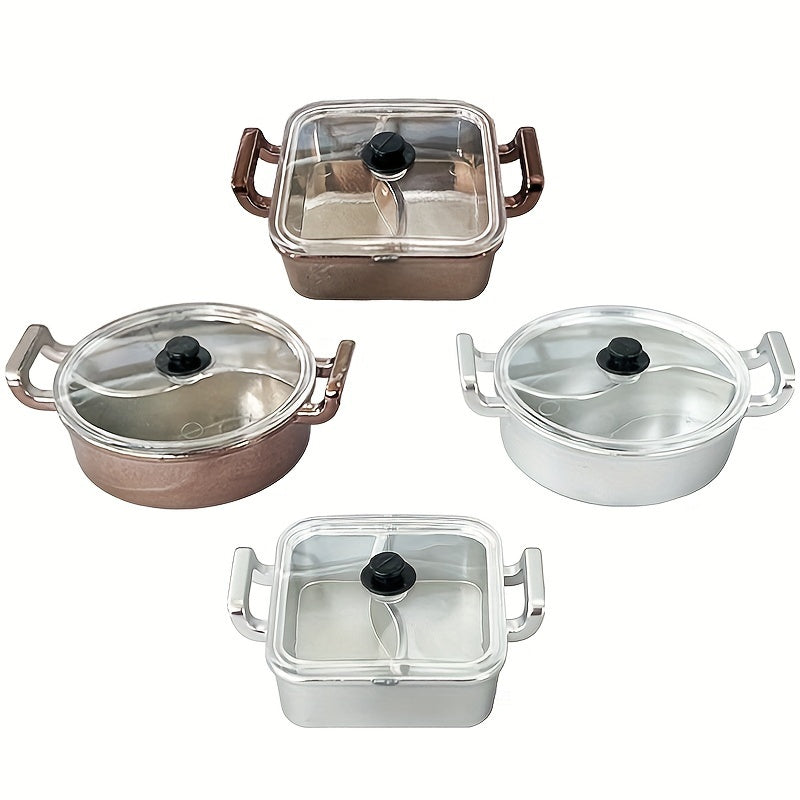 Small PVC Hot Pot Container with Dual Flavors and Electroplated Durability