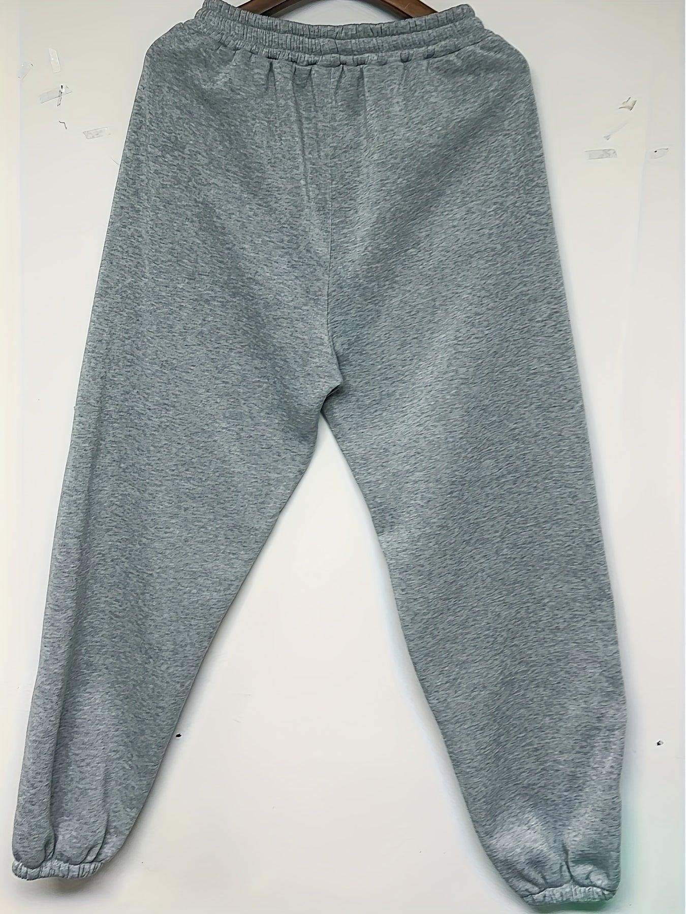 Pantalones jogger de color sólido para mujer con cintura ajustable para uso casual y en todas las estaciones