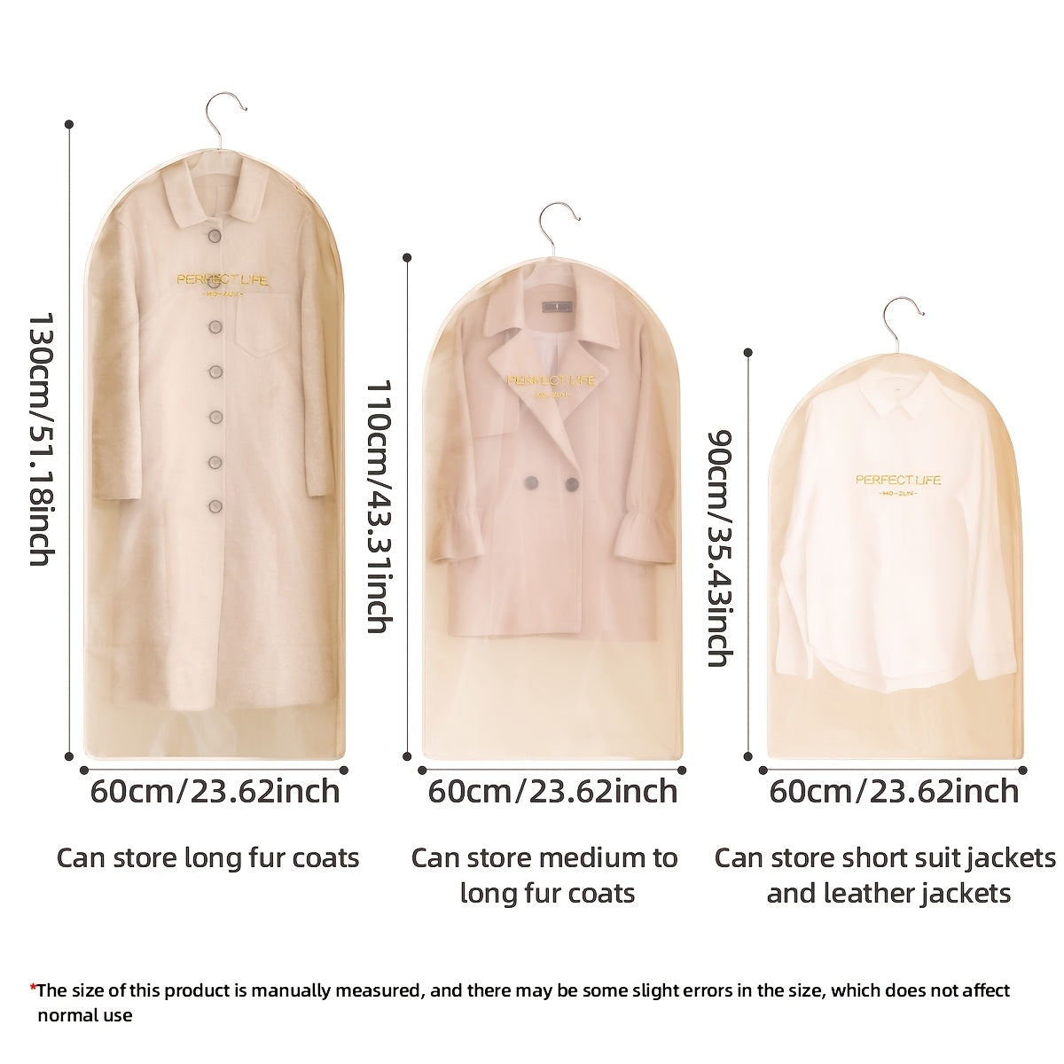 Yupqa zipp bilan kiyimlar uchun chang o'tkazmaydigan qopqog'li kiyim saqlash sumkasi, yostiqlar, ko'ylaklar tashkilotchisi