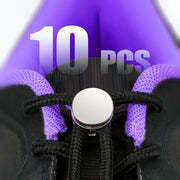 10 Pcs Silver Aluminum Alloy Shoelace Locks for Sneakers and Casual Shoes
