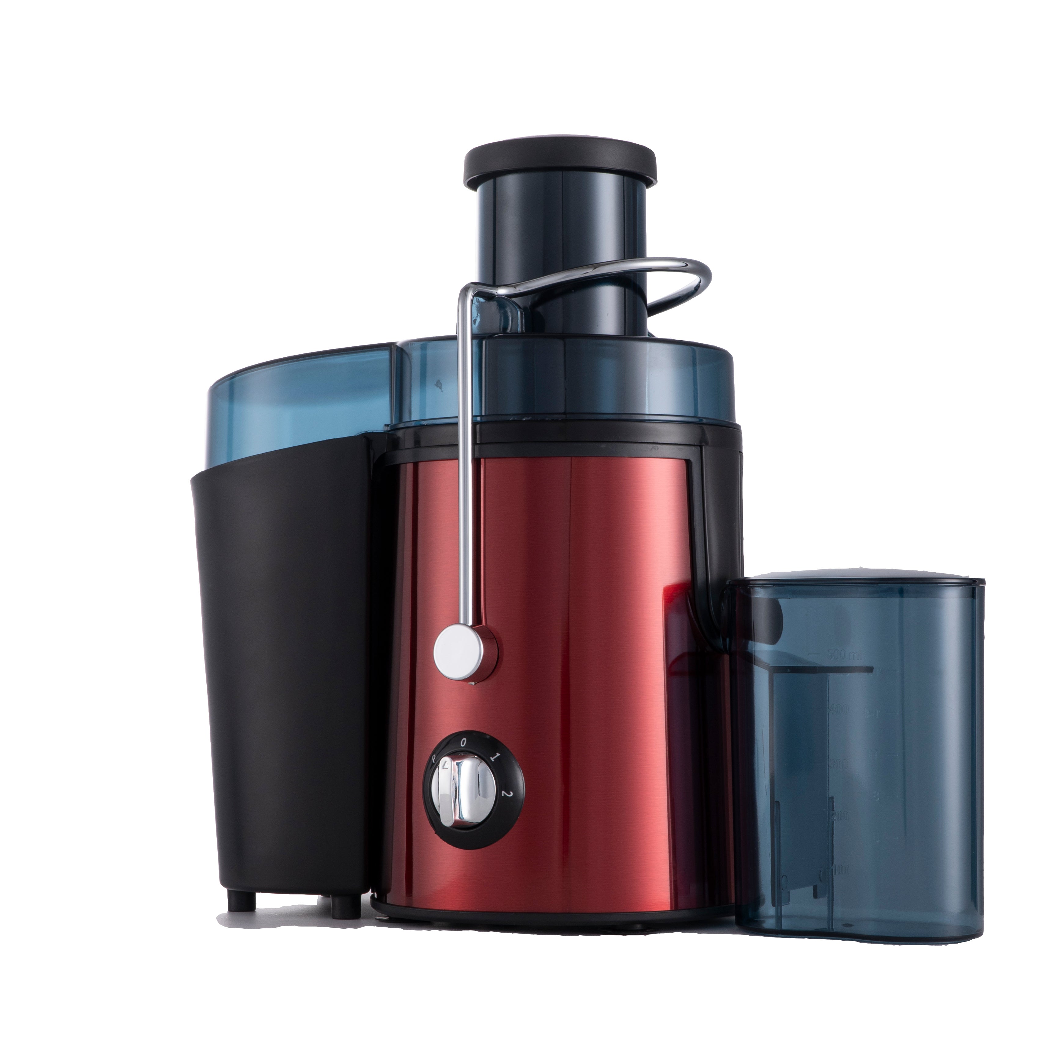 400W Stainless Steel Centrifugal Juicer Machine for Fruit and Vegetable Extraction with 65mm Feed Chute and 3 Speeds