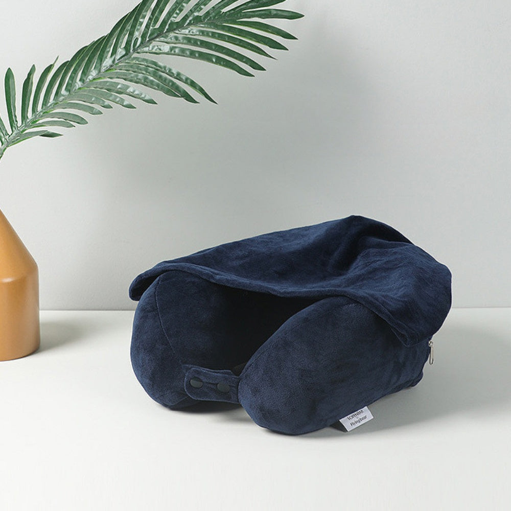 Ergonomic U-Shaped Neck Support Pillow Medium Firm Portable for Travel Office Car