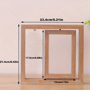 Двусторонняя деревянная фоторамка для фотографий 6x4 для пар и подарков