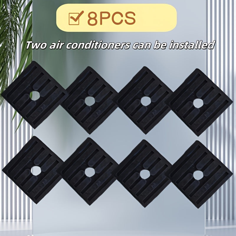 Juego de 4/8 almohadillas amortiguadoras de vibraciones para unidad de aire acondicionado exterior con patas elevadas impermeables