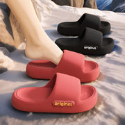 Women Eva Slides Thick Cushioned Open-Toe Indoor Outdoor House Slippers Red