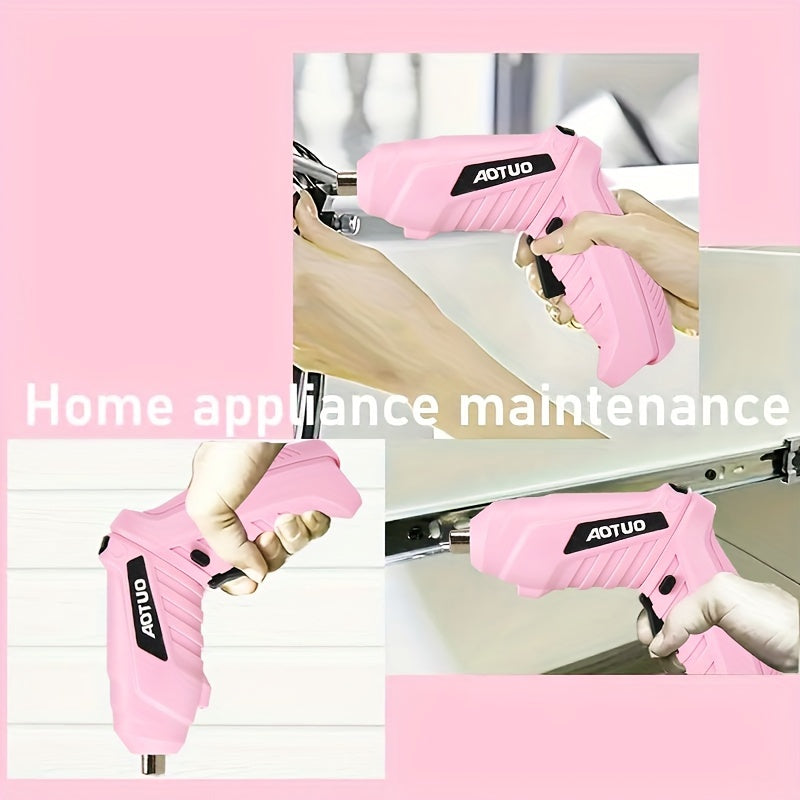 Juego de destornilladores eléctricos inalámbricos de 14 piezas con brocas de taladro de mano plegables y giratorias