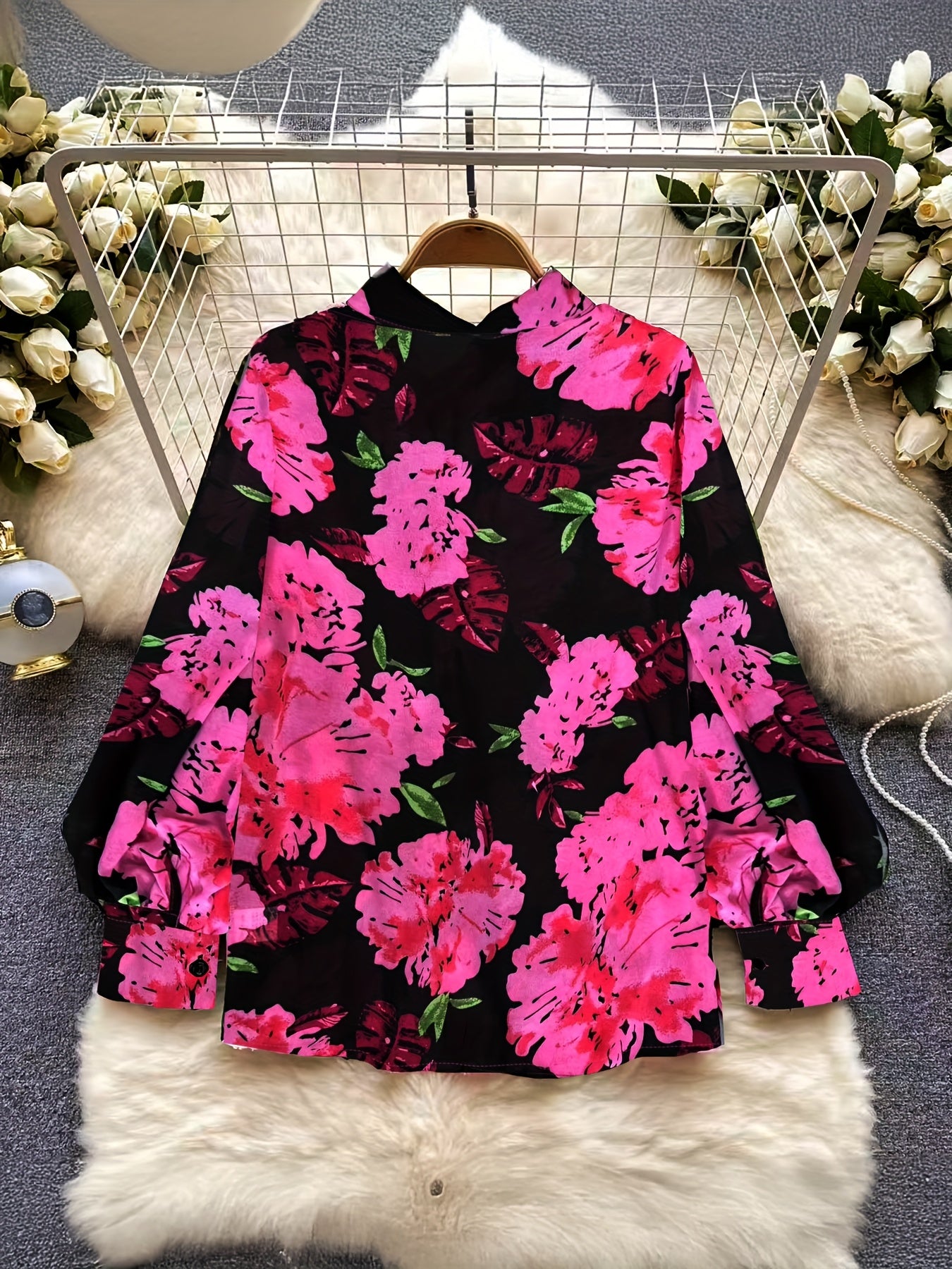 Women's Cotton Casual Short Sleeve Shirt Blue Size Small