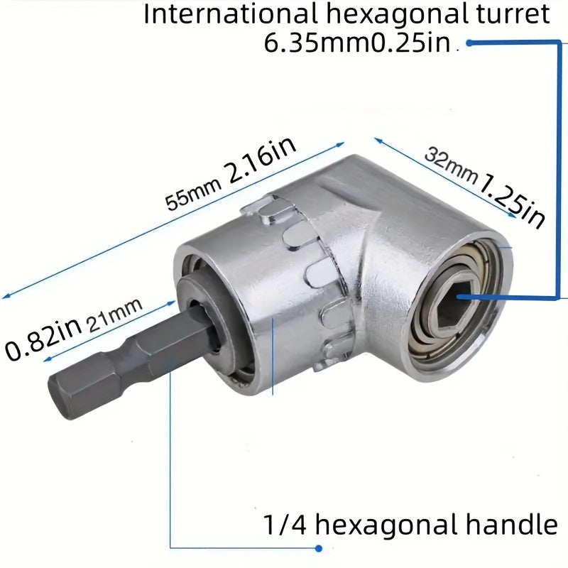 Electric Drill Accessory Bending Tool with 105° Angle Extension