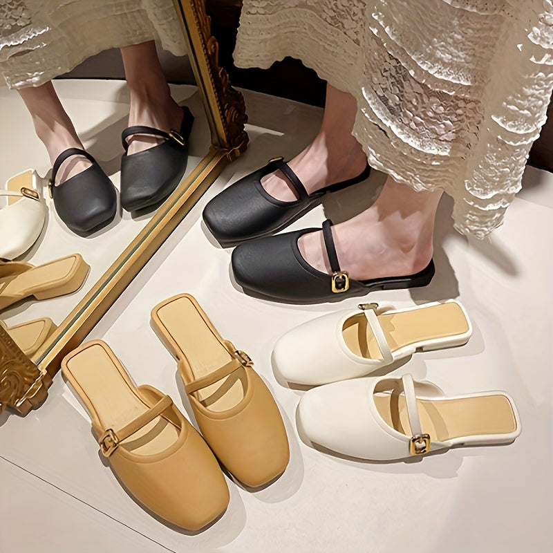 Ayollar yozgi slip-on mokasinlari, rezina taglik, tizza bog'lamli, kundalik poyabzal