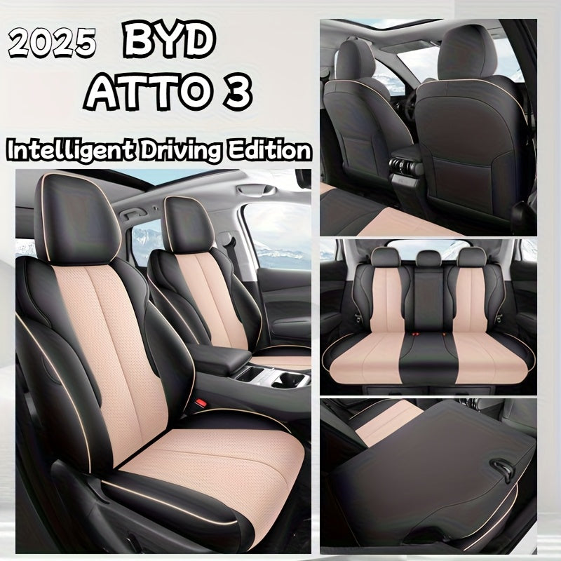 Car Seat Covers Full Coverage Perforated Leather Breathable Dirt-Resistant