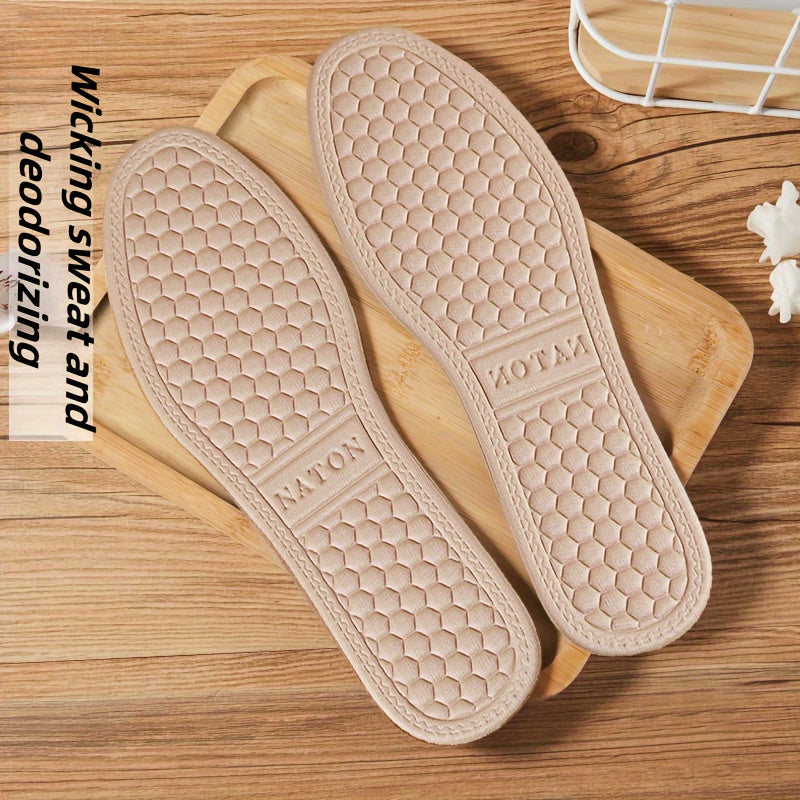 Unisex Memory Foam Insoles Breathable Latex Cushions Anti-Slip Durable