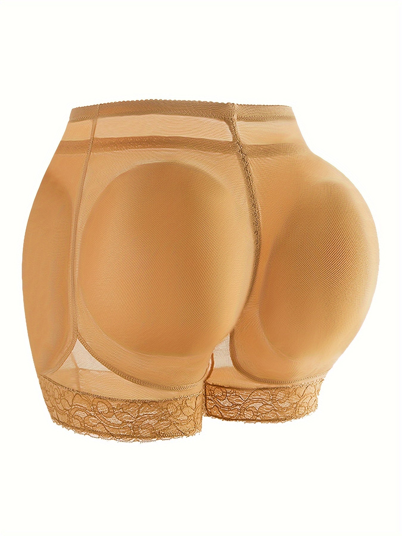 Women's Mesh Shaping Panties Breathable Butt-Lifting Underwear Solid Color