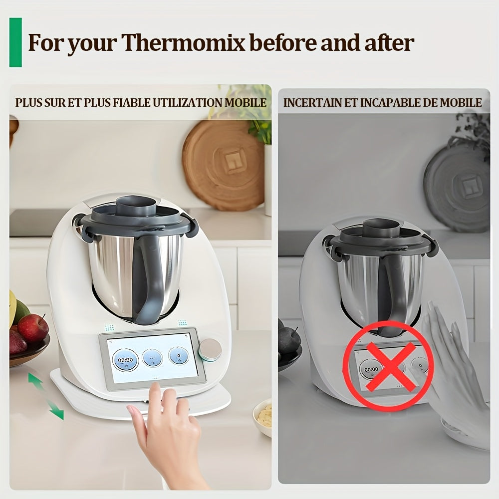 Oshxona texnikasi uchun akril slayd pad, osongina ko'chirish uchun tormoqsiz rezina oyoqlar