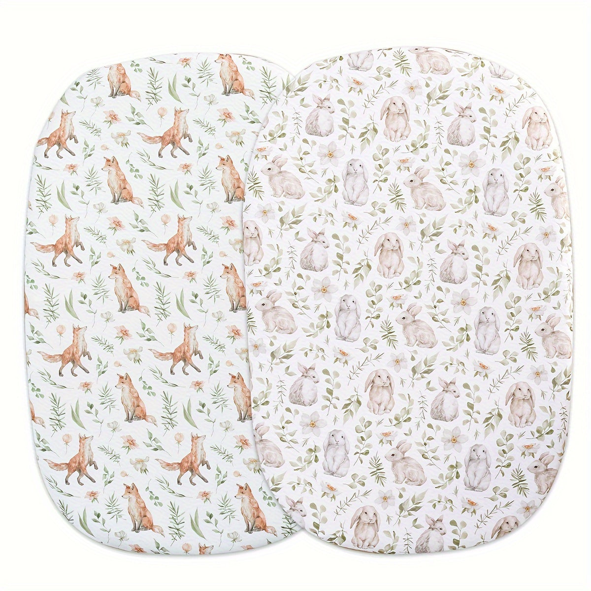 Kids Mattress Cover Set 2-Piece Fitted Crib Sheets for Boys and Girls