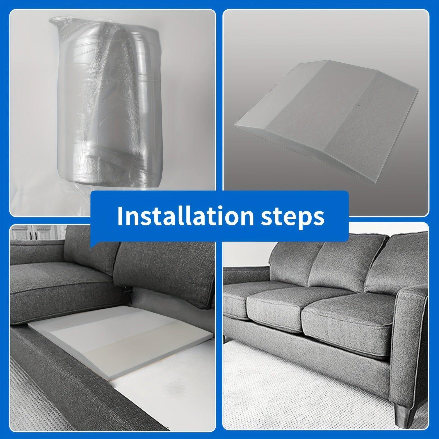 Подушка-опора для диванных подушек из высокоплотной пены 50,8x50,8 см для диванов и кресел-любовников