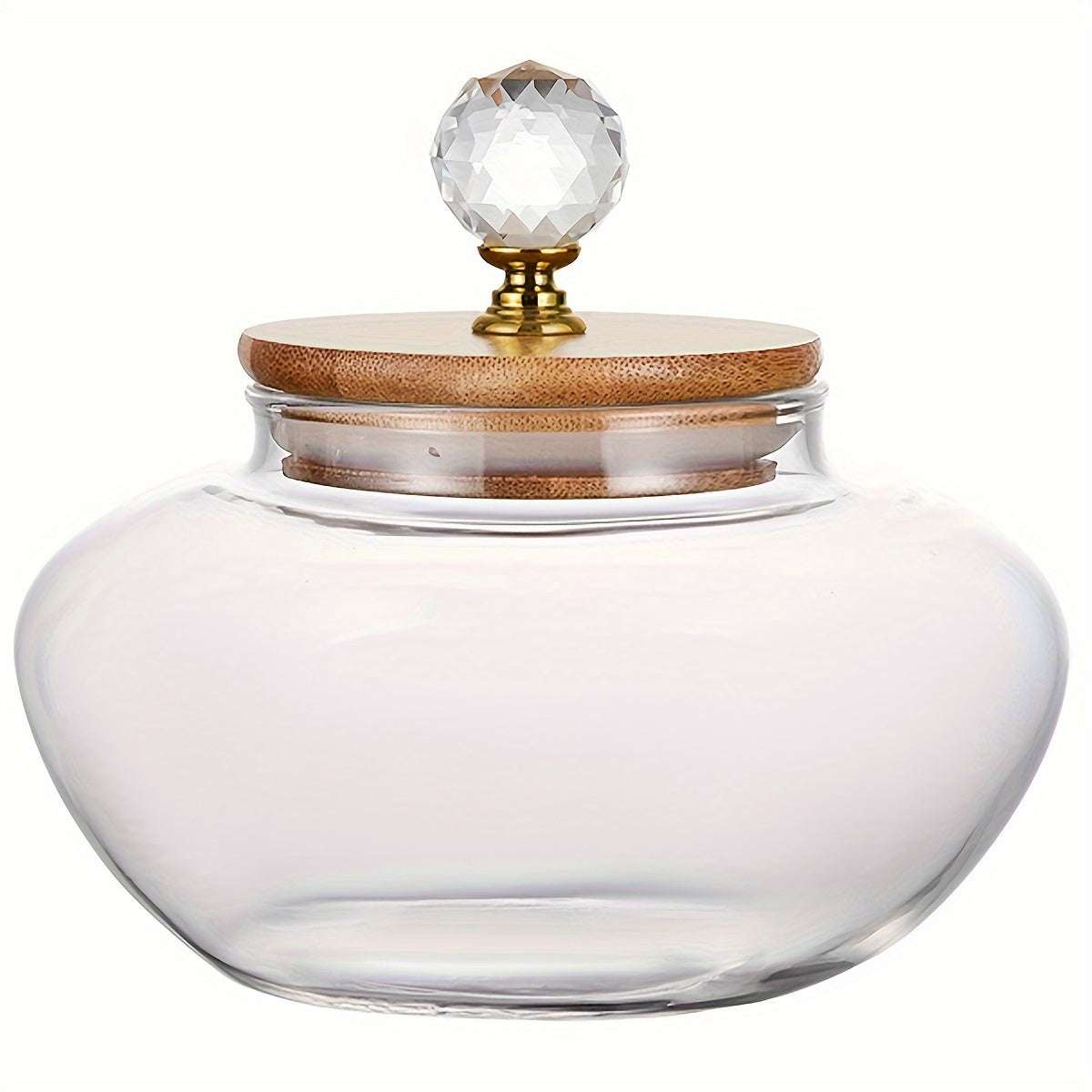 Tarro de vidrio con tapa abatible de 1 pieza para almacenamiento y conservación de alimentos