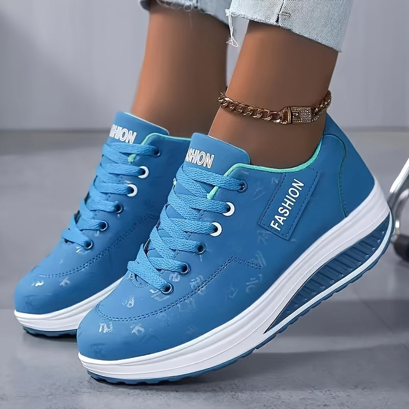 Women's Sneakers Synthetic Mesh Breathable Casual Low-Top Brown White Yellow