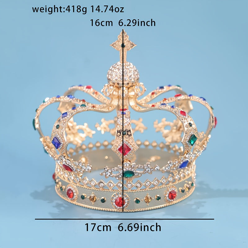 Vintage sintetik kristal tiara taqmoq uchun to'ylar, promlar va partiyalar