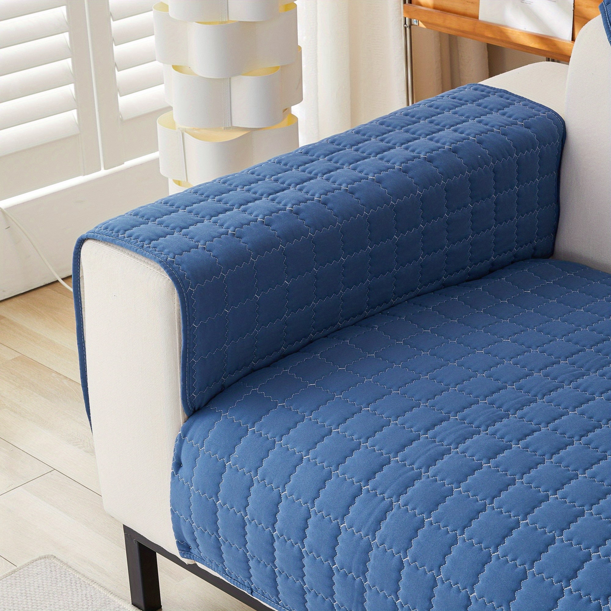 Квилтированный противоскользящий чехол для дивана для домашнего декора