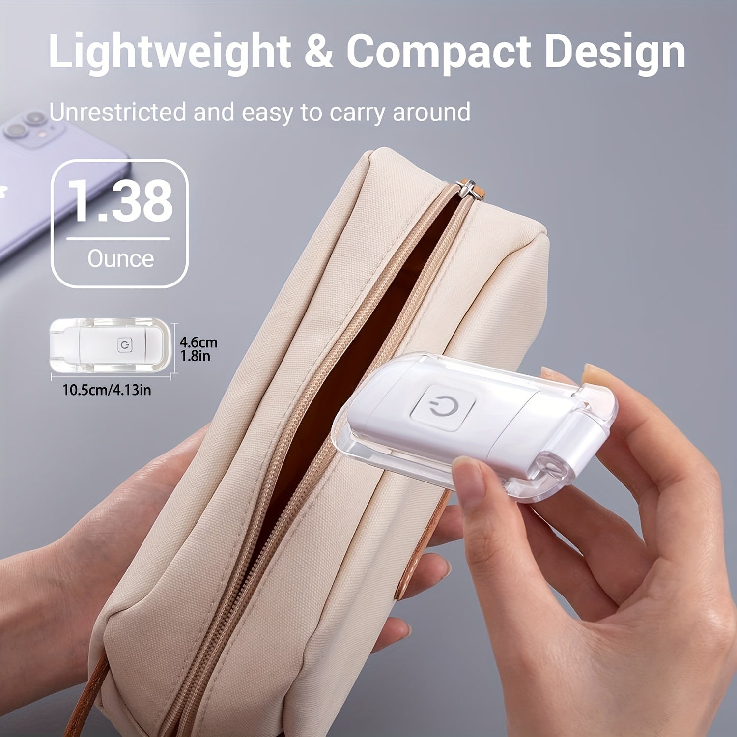 USB Rechargeable Reading Light with Adjustable Brightness Clip-On Book Lamp for Night Reading