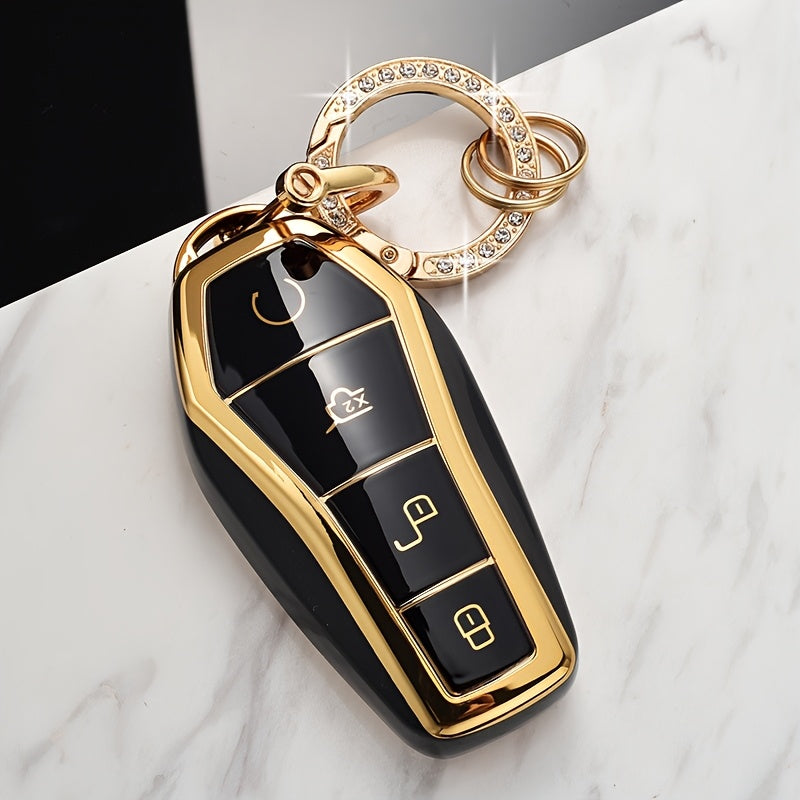 Universal TPU Car Phone Case for Dmi EV Models with Gold Edge