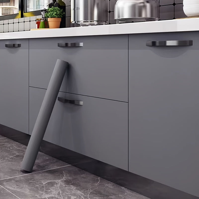 Removable Vinyl Wallpaper Matte Black Gray White Textured for Walls Kitchens Cabinets