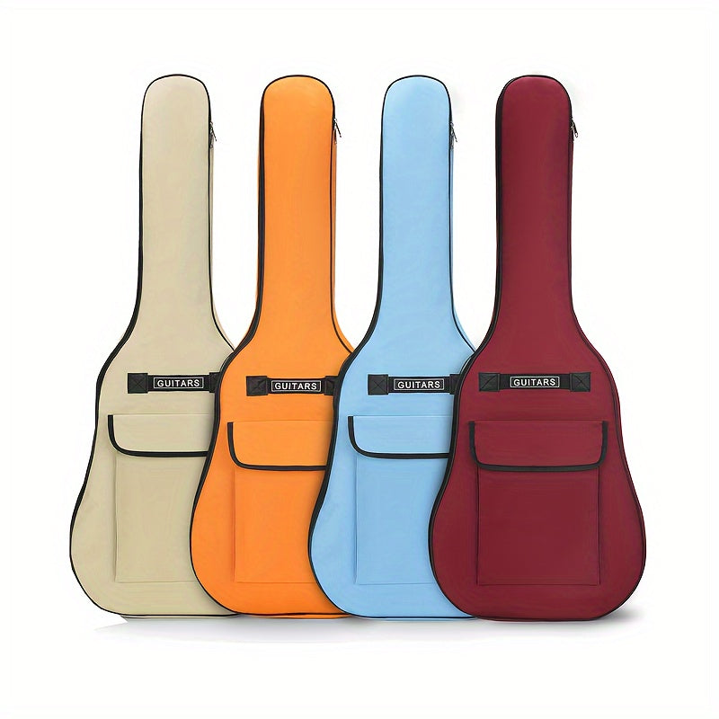 5.5mm Padded Waterproof Guitar Bag for 40/41 Inch Guitars with Adjustable Straps and Front Pocket
