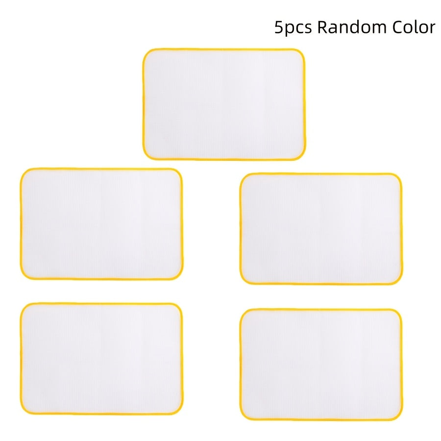 Juego de 3/5 fundas de malla de plancha de polipropileno, HeatGuard, resistentes al calor, plegables para protección de prendas