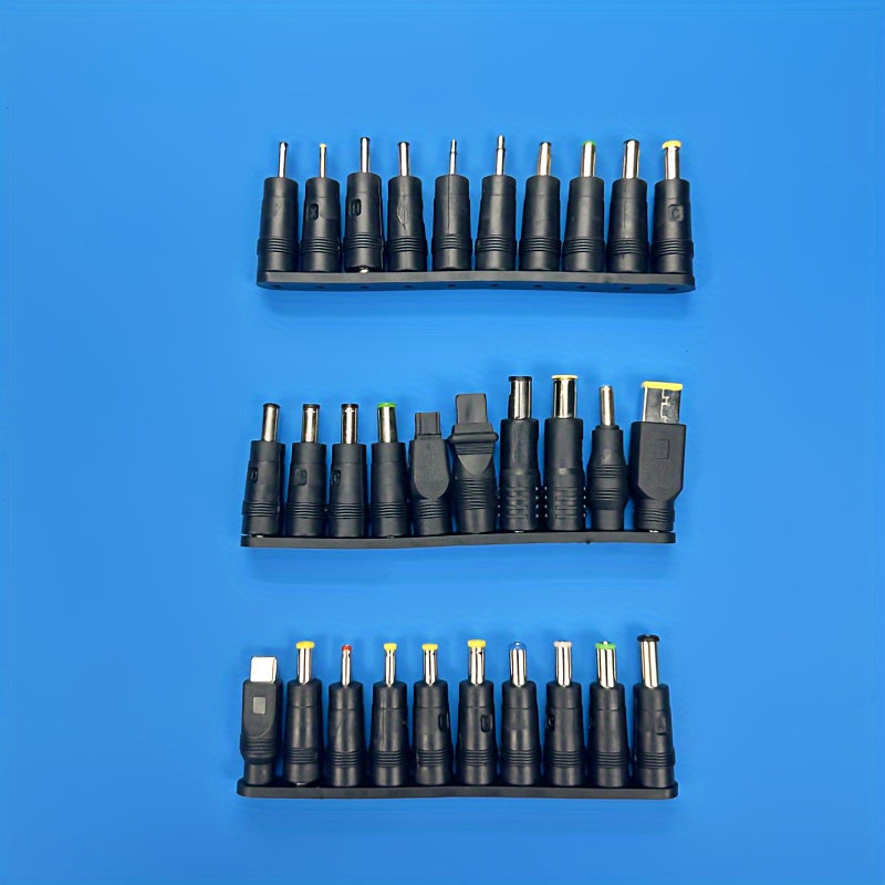 30-Piece Universal Laptop Power Plug Adapter Set for Various Brands