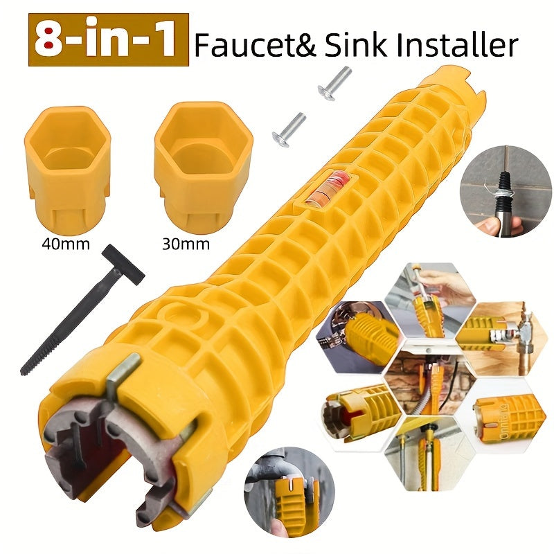 Multipurpose Faucet Wrench Tool for Sink and Pipe Installation in Bathroom and Kitchen