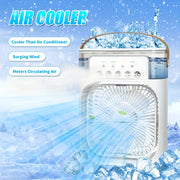 Portable Fan with 1200ml Water Tank USB Quiet Timer Office Bedroom Outdoor