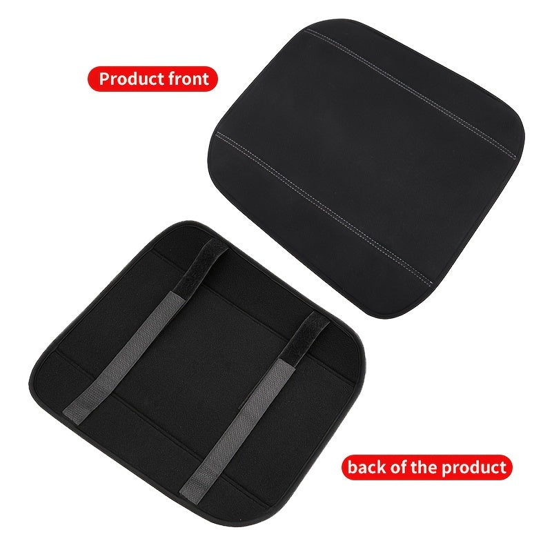 Car Interior Armrest Cover Faux Leather for Model Y and 3 Protective Mat