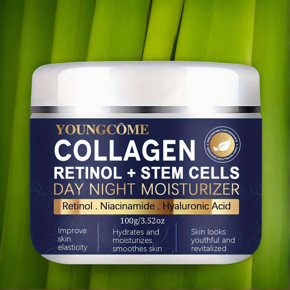 Ҳамма тері турлари учун коллаген ретинол кунлик ва тўшак ёруғлантирувчи креми, гиалурон кислотаси, C, E витамини, глицерин 30G 60G 100G