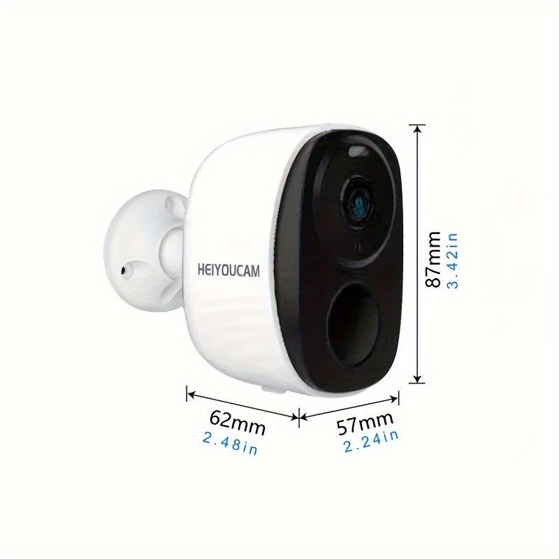 3MP rezolyutsiyaga ega simsiz ochiq havodagi xavfsizlik kamerasi, yoritgich, sirena signalizatsiyasi, ikki tomonlama audio, rangli tungi ko'rish, AI va PIR harakatni aniqlash, Alexa bilan ishlaydi, bulut va SD xotira