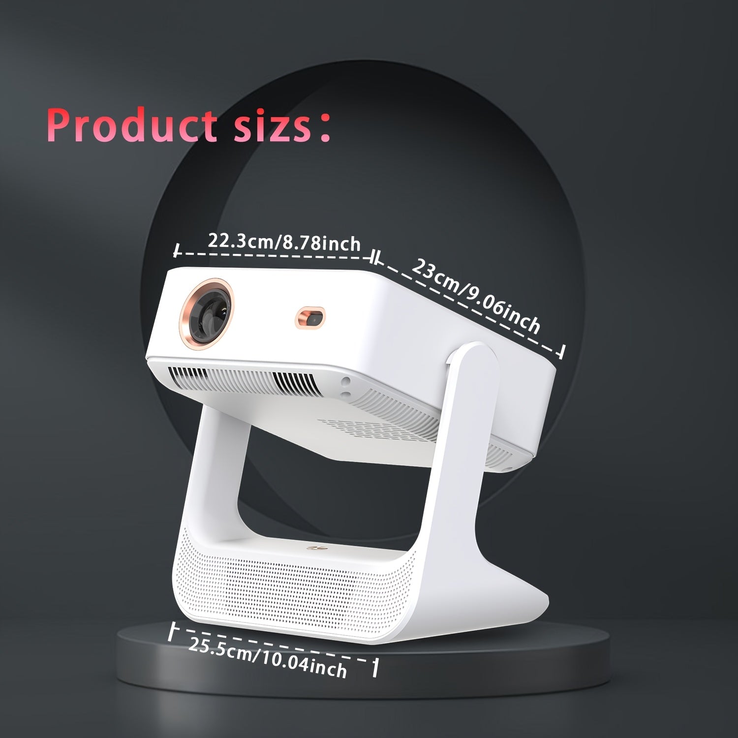 Proyector inteligente Android 12 Pantalla táctil 1080P compatible 4K para cine en casa