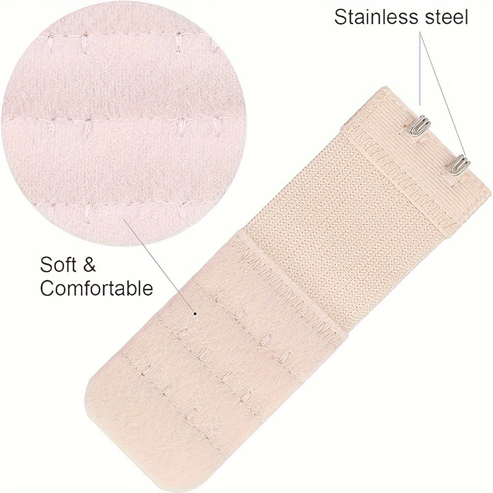4 Pcs Bra Strap Extenders with 3 Hooks Adjustable Comfort for Women's Lingerie