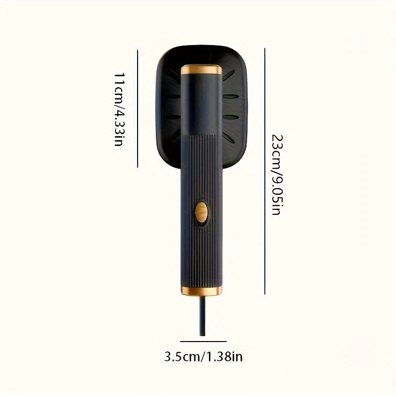 Portativ USB Qo‘l bilan kiyimlarni tozalash mashinasi, Mini toshqin, 32W, kuyishga qarshi, yopishqoqsiz tutqich, Sun'iy tolalar, to‘qimachilik, mato va ipak mato uchun ideal, Uy, sayohat va biznes uchun mukammal, doimiy harorat, qora va oq rang sxemasi.