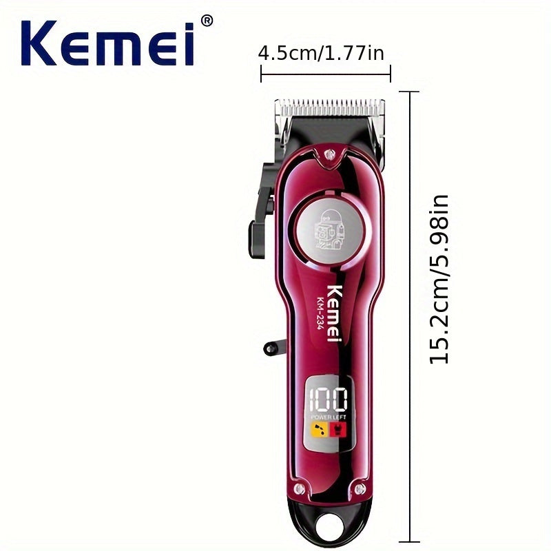 Электрический триммер для волос без проводов для мужчин с T-образной стальной лезвием, зарядка через USB
