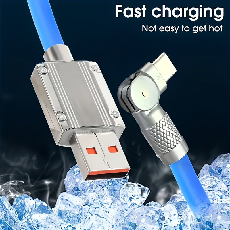 120W USB C Zaryadlash Kabeli tez ma'lumot uzatish va mobil qurilmalar uchun quvvat