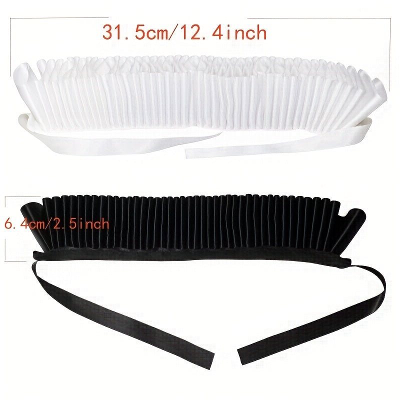 Victorian Renaissance Ruffled Collar Costume Accessory for Role-Playing and Themed Events