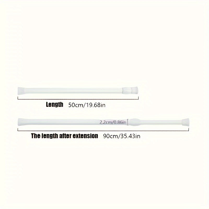Adjustable Telescopic Spring Rod for Door Window Bathroom Clothes Drying