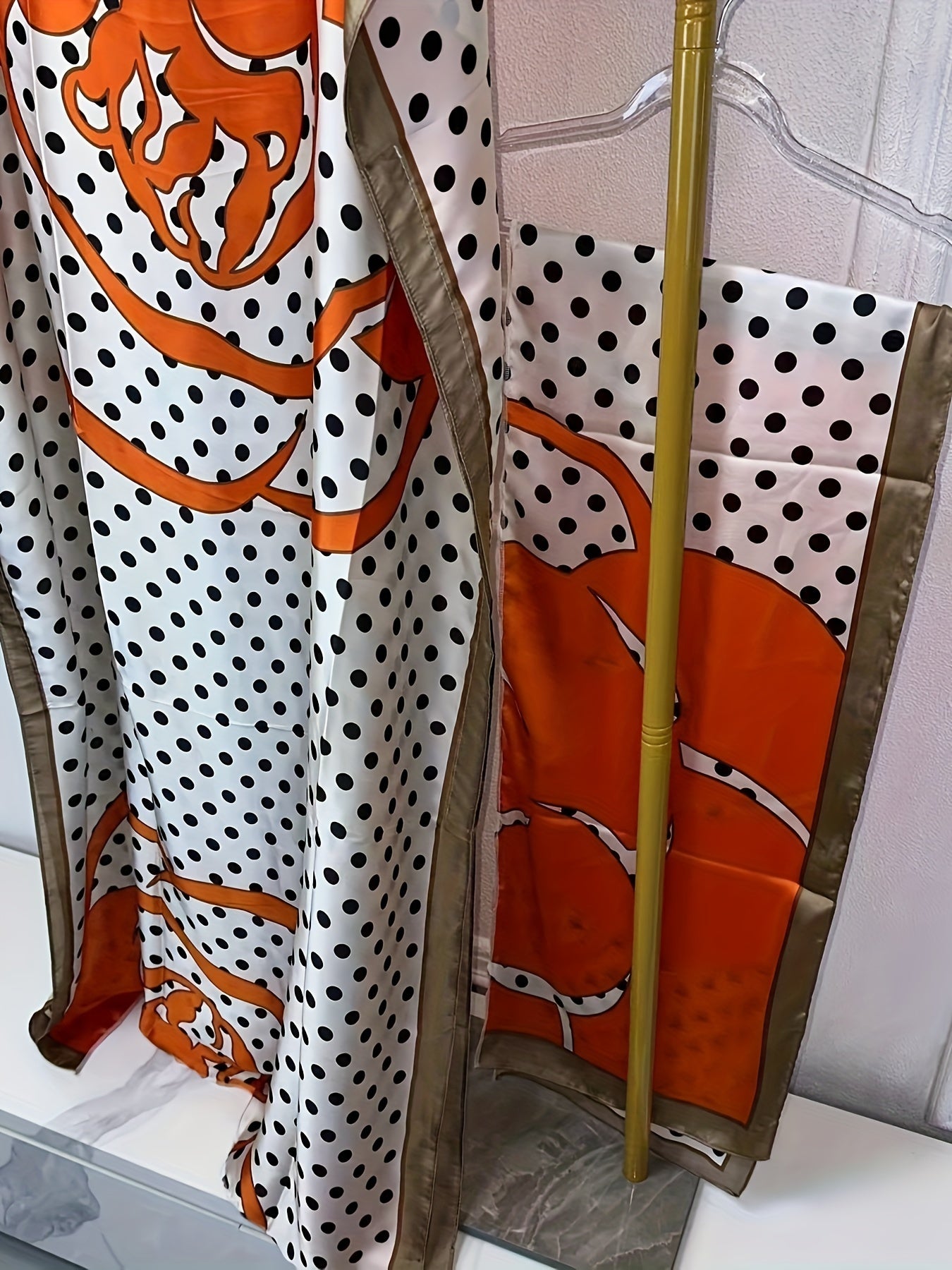 Women's Floral Print Abaya Polyester Loose Fit Maxi Dress for Spring Summer