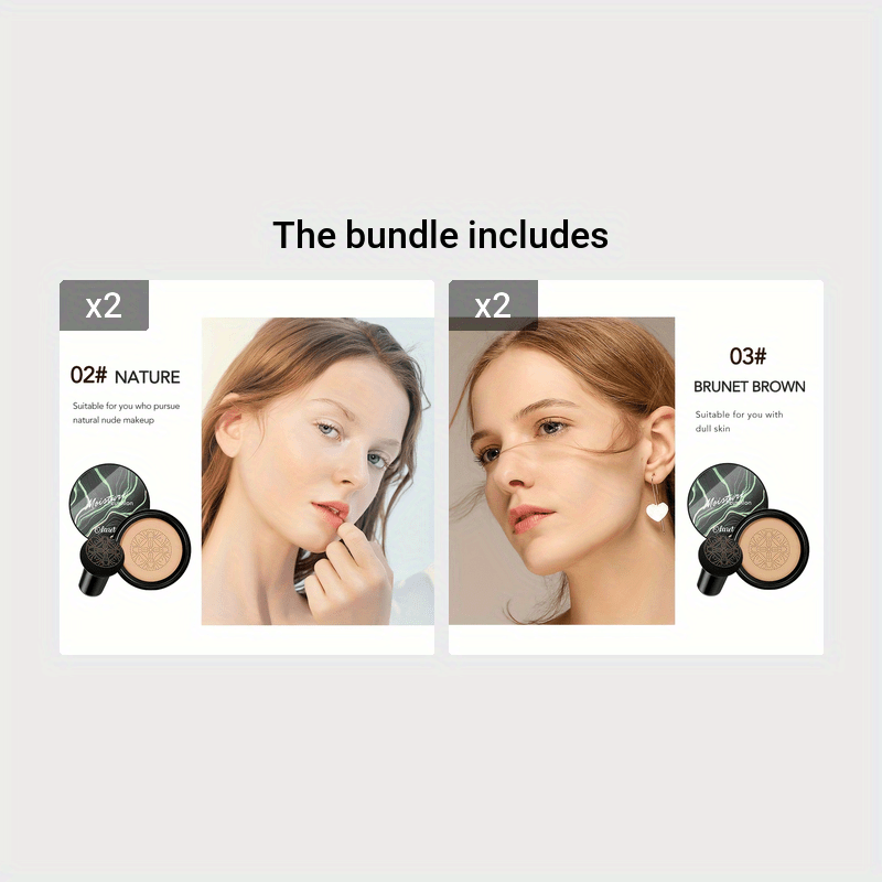 Women Moisture Cushion CC Cream Skin Brightening Corrector Acabado Natural 1pc