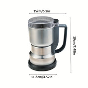 Elektrik Qahva maydalagichi 200W Polad Bir tugma bilan ziravorlar, yong'oq maydalagich