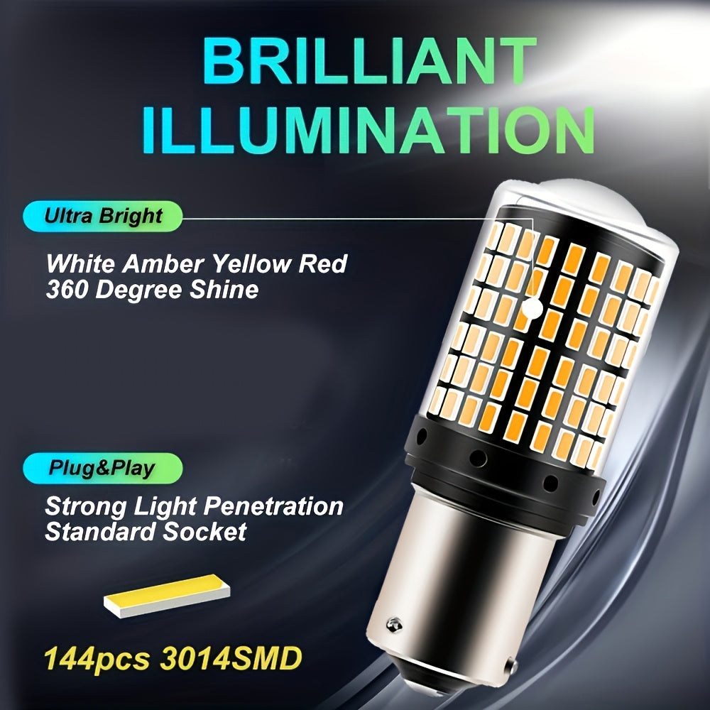 2 Pack Car LED Bulb T20 7440 W21W 7443 3156 Brake Reversing Signal