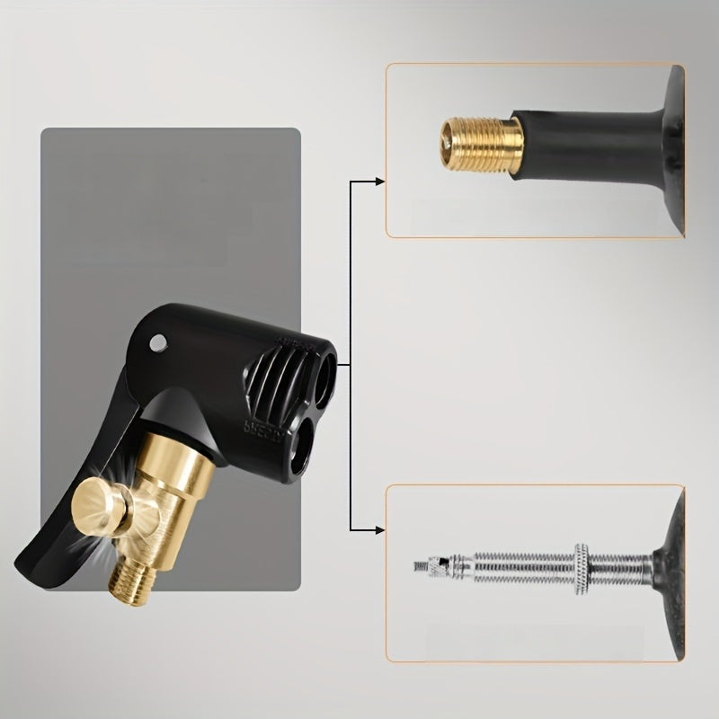 Universal Inflation Chuck 2-in-1 Tire Nozzle Pump Accessories for Car Motorcycle
