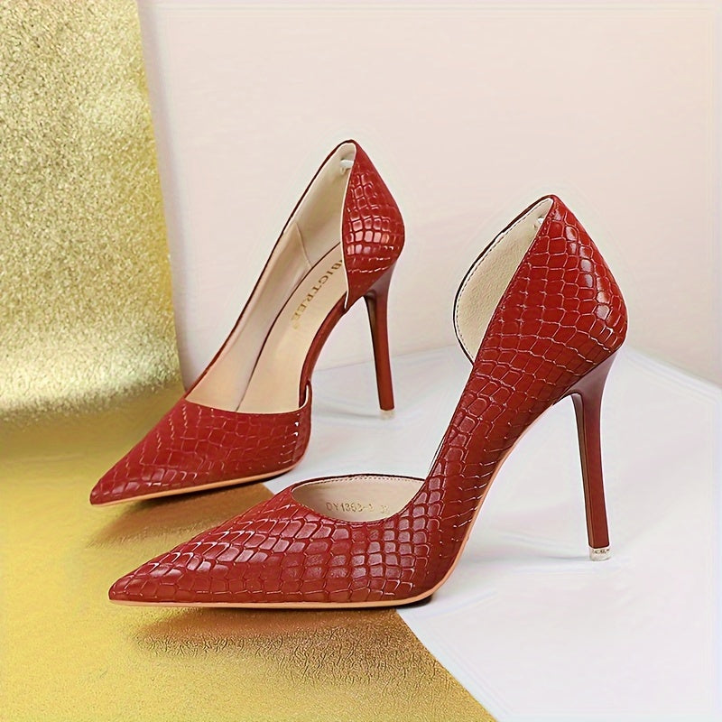 Слимминг узкие каблуки для женщин, туфли с острым носом для вечерних мероприятий и стильные слепоны для ночных клубов.