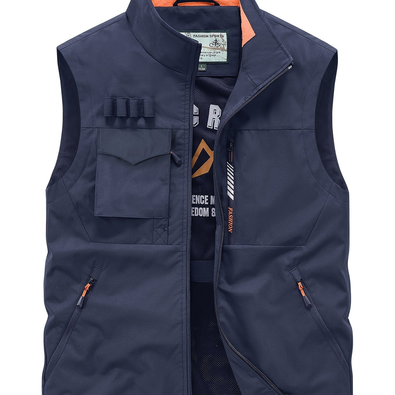 Erkaklar uchun vintage amerika ish kiyimlari vestisi, ko'p cho'ntaklar bilan, nafas oladigan yelkasiz jilet - sarguzasht uchun foydali jihoz