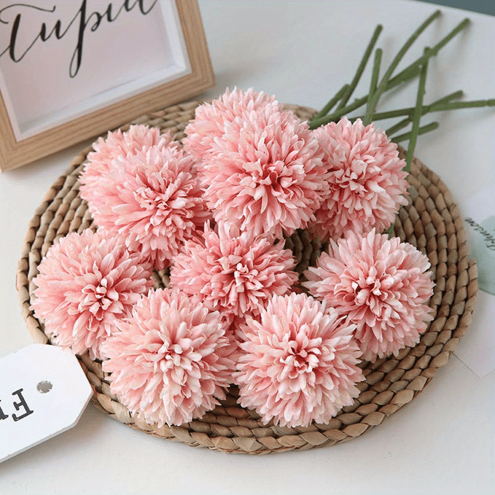 Artificial Chrysanthemum Flower Ball Bouquet for Home Office Party Wedding Artificial Flowers