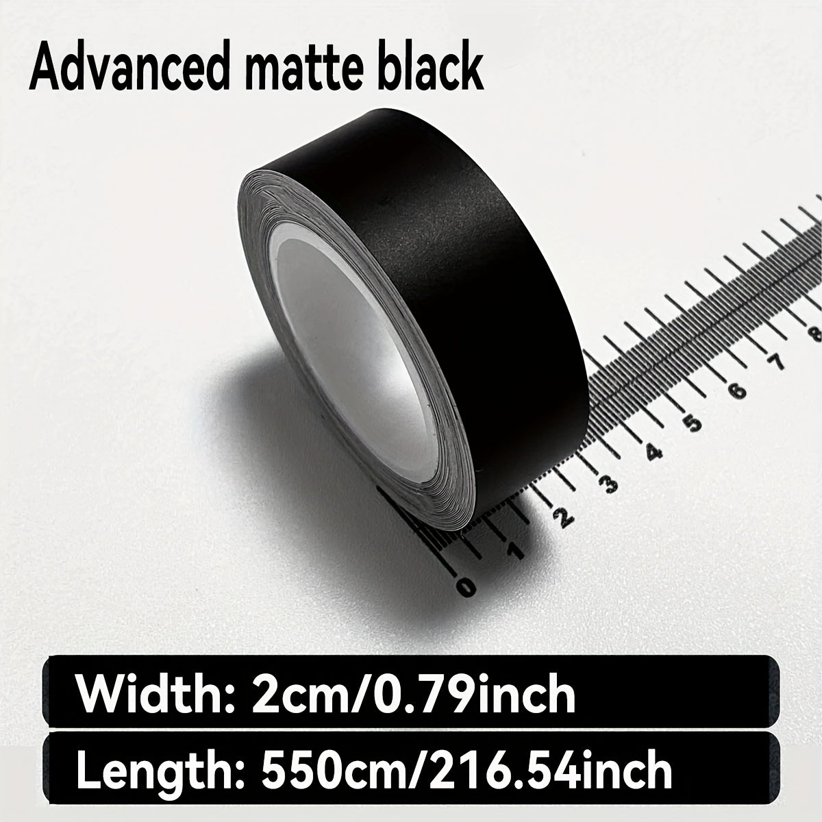 Vinilo de fibra de carbono para coche, pegatina, negro mate, película protectora brillante